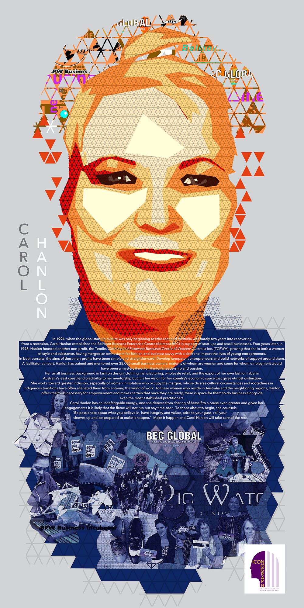 carol hanlon featured 'women icons of apec iconograph exhbition, philippines, 2015
